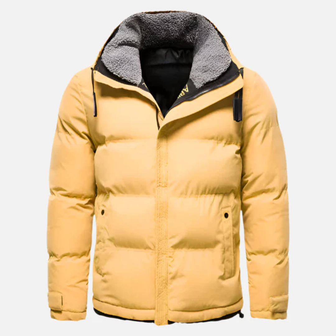 Jaqueta Masculina Puffer Forrada em Lã