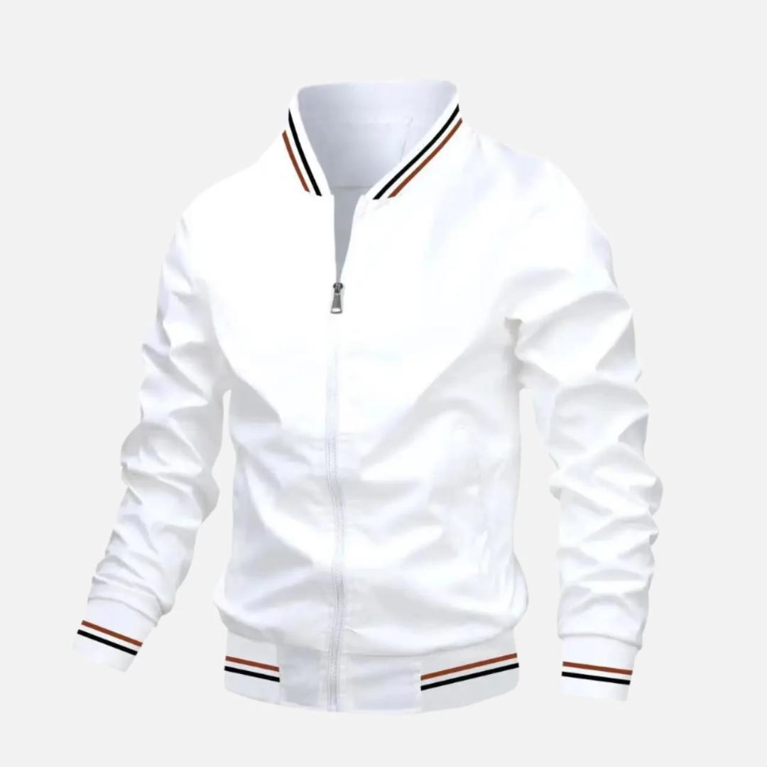 Jaqueta Casual Masculina com Zíperes