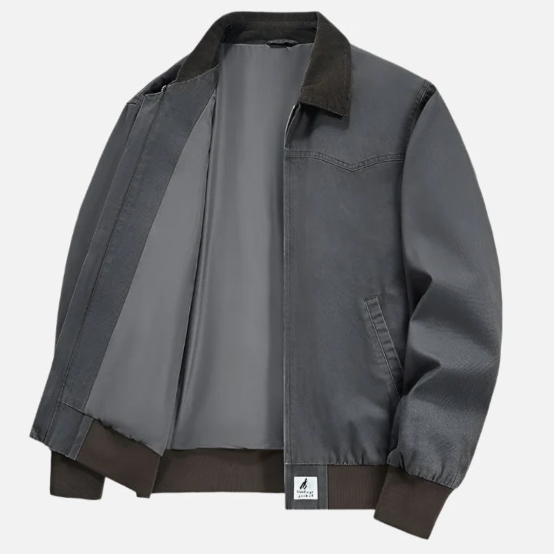 Jaqueta Bomber Vintage Masculina