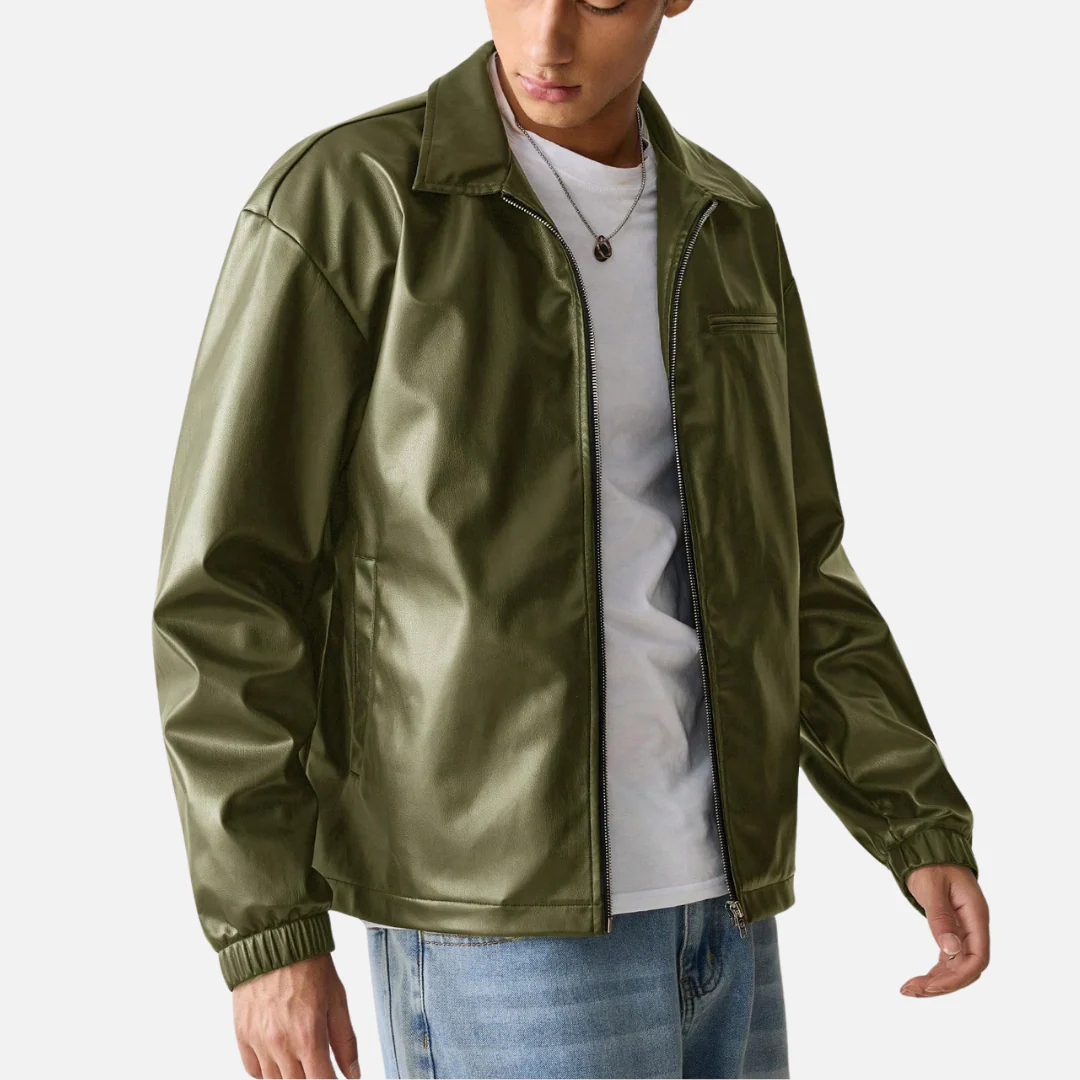 Jaqueta de Couro Masculina Urban