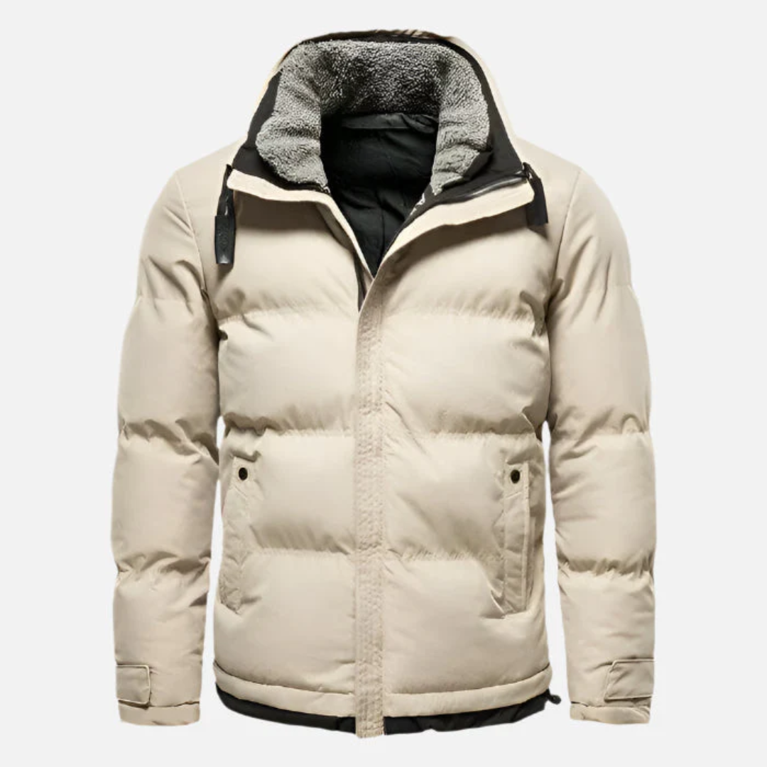 Jaqueta Masculina Puffer Forrada em Lã