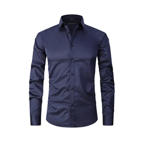 Camisa Social Masculina Elástica Slim Fit